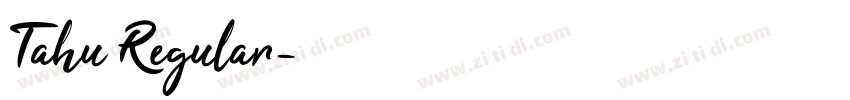 Tahu Regular字体转换